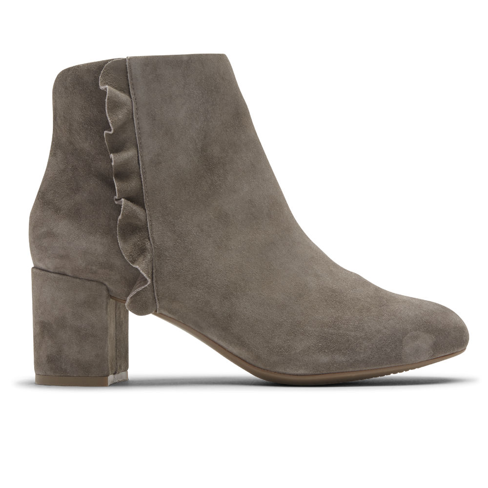 Botas Rockport Mulher Cinzentas - Total Motion Oaklee Ruffle - 05376XFLV